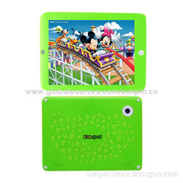 RK3168 CPU Android 4.2.2 System, Dual-core, Children's Tablet PC Dual Camera Front 0.3M/Back 2.0M